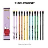 Moleskine ชุดดินสอ Peanuts ดินสอเนื้อนุ่ม Blackwing x Moleskine 12 แท่ง ดินสอดำรุ่นลิมิเต็ดอิดิชั่น