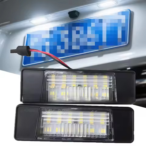 2PCS LED Car License Number Plate Light For Nissan X-Trail T30 T31 Qashqai J10 J11 Primera P12 Pathf