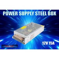 12V 15A POWER SUPPLY STEEL BOX 100V - 220V (BIG) DC 12V 180WATT POWER SUPPLY DC 12V 15A AC TO DC POW