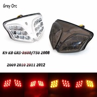 Motorcycle LED Rear Turn Signal Tail Stop Light Lamp Integrated For Suzuki GSXR 750 600 2008-2013 GS