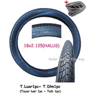 18 x 2.125(HALUS) BUNGA HALUS Tayar luar untuk basikal yang guna tayar 18 x 2.125