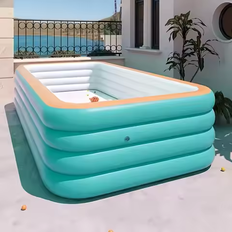 Inflatable Swimming Pool Outdoor PVC Bathtub Garden Thickening for Adults Kids Summer Water Party Ba