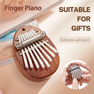 8 Keys Mini Kalimba Transparent Bear Crystal Kalimba Thumb Piano Acoustic Finger Piano Music Instrum
