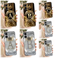 For Motorola Moto G24 Case XT2423-1 Luxury Crown Letters Soft Silicone Protective Phone Cover For Mo