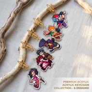 Friday Night Funkin FNF mica Keychain BF GF Double Sided HD Chibi Game Collectible Desk