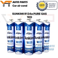 SUNKIMI R134a PURE REFRIGERANT GAS CAR AIR COND GAS R134 Aircond Kereta Car Peti Ais R134 1KG