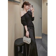 正韓 Copiner 漂亮歐膩家 經典修身緞面A字長裙 緞面長裙 半身長裙 韓國代購