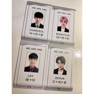 Kpop Exo ID card Calendar card, Christmas card, WeChat card ，Sehun Lay Chanyeol Luhan Baek Hyun   Re
