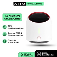 AITO Rechargeable Air Purifier - HEPA Filter & Sinar UV-C Portable Anion Ion Negatif UVC Negative Io