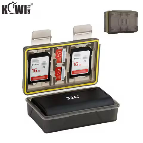 KIWI Camera Battery Case Organizer Holder Fits for Canon LP-E6 LP-E8 LP-E12 LP-E17 NB-13L Nikon EN-E