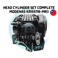 MOTOR MODENAS KRISS110 MR3 KRISS 110 MR3 KRISS MR3 HEAD CYLINDER SET COMPLETE STANDARD HEAD SET COMP