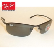 TXFQ qaz[Original] RayBan smoke polarized lens frame black Rb 3183 002/81uhn