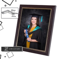 Solid Wood 4R 8R 10R A4 A3 Photo Frame | Picture Frame | Premium Quality | Ebony Gold Photo Frame | 