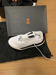 adidas Y-3 SAIKOU 印花LOGO不織布運動鞋(白)