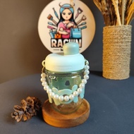 Gelas HOHO Mutiara 350 ML / Gelas Tenteng Mutiara / Gelas Kopi Mutiara