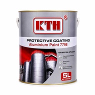 KTH Aluminium Paint 7798 | Cat Aluminium Anti Karat & Tahan Cuaca | Protective Coating Untuk Besi, K