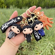 Wednesday Addams Figure Keychain Anime The Addams Family Car Keychains Doll Pendant