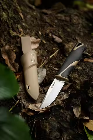 +59HRC Ganzo G807 knife 9cr14mov blade PP&TPR Handle Fixed blade knife Survival Camping tool Hunting