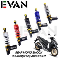 EVAN.ph  Rear Mono Shock 300mm(1pcs) Abesorber with Gas Tank For Mio Click Beat FI Skydrive Scoopy