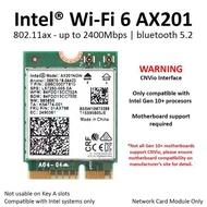 - Intel WiFi 6 AX201 Wireless Card Bluetooth 5 AX M.2 NGFF AX201NGW