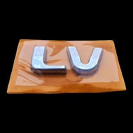 LV Logo Emblem Accessories for Isuzu Panther Chrome 5cm x 2.3 cm Car Accessories