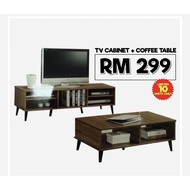 5 Feet TV cabinet with coffee table bundle