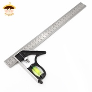 〔8C05〕 12" Combination Square Stainless Steel Spirit Level Aluminium Measuring Tools 〔8C〕