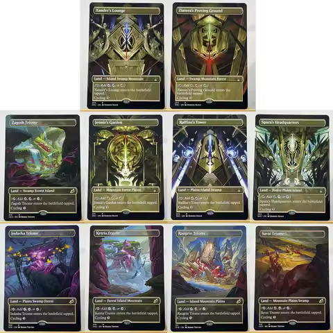 IKO HOLO6-01 TCG Cards for Home Play Proxy Indatha Triome Raugrin Triome Zagoth the Triome Raffine's