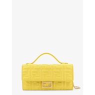 [pre-order] Fendi Continental with Chain Baguette crossbody bag with embossed FF - Ginestra Os