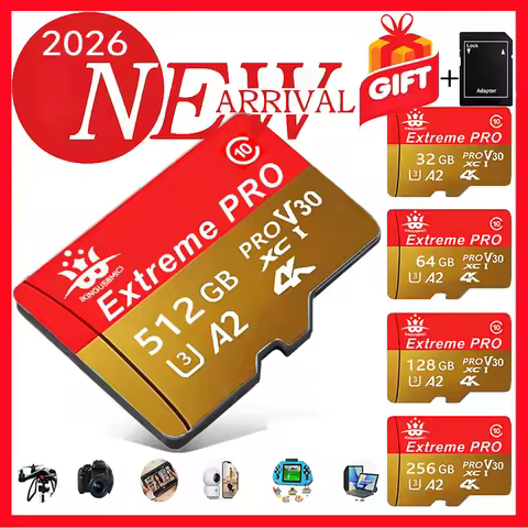 100% Extreme Pro 512GB 256GB 64GB 32GB microSDHC SDXC UHS-I Memory Card micro SD TF 200MB/s Class10 
