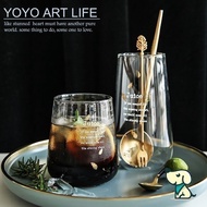 LORA DD4 D2 Home Influencer Nordic Water Drop Cup High Short Glass Cup b2