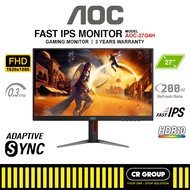 AOC 27G4H 27-inch 200Hz HDR10 Fast IPS Gaming Monitor (3Yrs AOC Warranty)