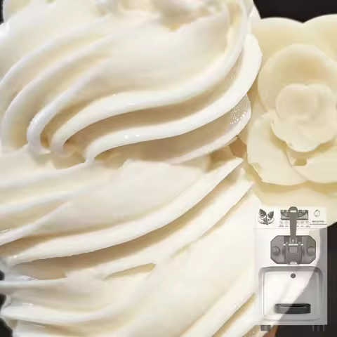 6-8L/H M mall Single Nozzle Ice Cream Machine One Flavor Soft Ice Cream Machine
