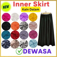 Inner Petticoat Skirt Kain Dalam Wanita Innerwear Petticoat Women Innerwear Plain Long Skirt Adults 