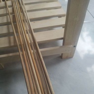 12pcs Kayu jati  Dowel 8mm x 80cm