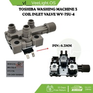 T0$H1B4 AWDUG1500W AWDUG1600W AWDUG1700W - TOSHIBA WASHING MACHINE 3 COIL INLET VALVE WV-75U-4