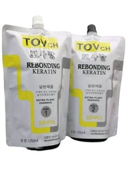 ครีมยืดผมผสมเคราตินTOVCH ฟรีเซรั่มเชื่อมแกนดับกลิ่น1ขวด(89.-) กลิ่นไม่เหม็นไม่ฉุน ตรงนาน6-12 เดือน ข