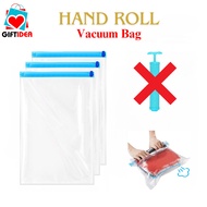 Hand Rolling Travel Vacuum Storage Bags Space Saver Luggage Bag Portable  Clothing Compression Bags for Travel Organizer