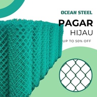 【OCEAN] Pvc Chain Link  Pagar Hijau Chain Link  Pagar Kebun Pagar Rumah Pagar Rantai