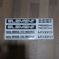Folding bike element rock sticker folding bike cutting sticker cycling