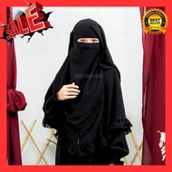 Niqab murah, niqab dua layer,burqa tiada jahitan bawah mata