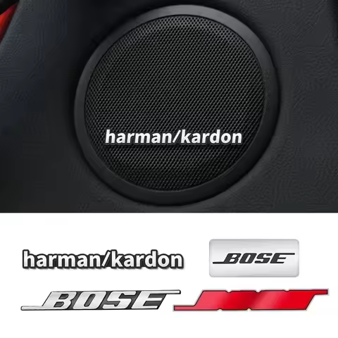 10pcs / Lot Auto Aluminum 3D Metal Pin BOSE Hi-Fi Speaker Audio Stereo Labeling Decorate Sticker Bad