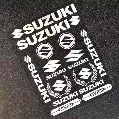 Vinyl Reflective Suzuki Motorcycle Stickers Decals Set Tank Logo Helmet Emblem Kit Gsxr 750 1000 650