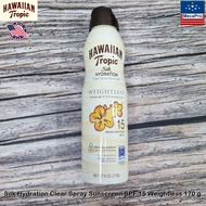 Hawaiian Tropic® Silk Hydration Clear Spray Sunscreen Weightless 170g สเปรย์กันแดด ให้ความชุ่มชื้น ซ