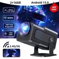 HY320 Pro Android 13.0  2+16GB 1080P 4K  1200ANSI Dual-band WiFi 6 Bluetooth 5.2  Projector