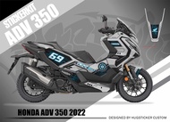 Hugsticker สติ๊กเกอร์ติดรถ สติ๊กเกอร์ ADV 350 ลายไอรอนแมน (I-RON MAN)