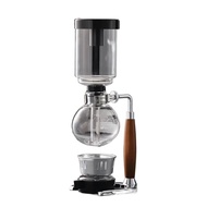 HUYAN Vintage Filtered Siphon Coffee Maker Heat-Resistant 3/5 Cups Vacuum Coffee Brewer Japanese Sty