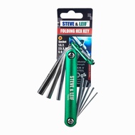 Steve & Leif 8 Pcs Folding Hex Key Set DIY Handy Tools CR-V Steel