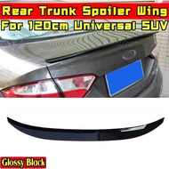 For Hatchback Sedan SUV 120cm Universal Spoiler Wing Gloss Black Car Rear Spoiler Trunk Wing Body Ki
