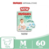 Huggies AirSoft Diapers Super Jumbo - M60 (1 Pack)